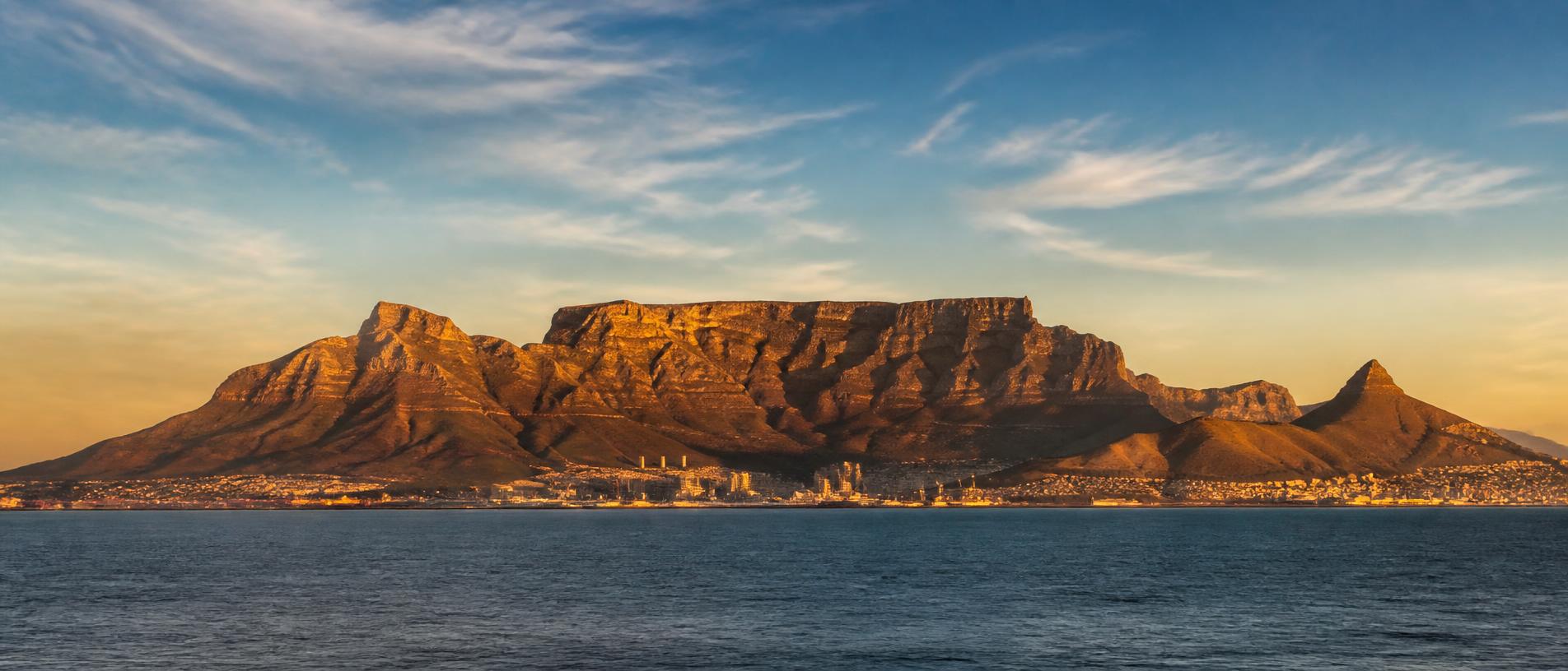 Table Mountain across Table Bay, Cape Town
